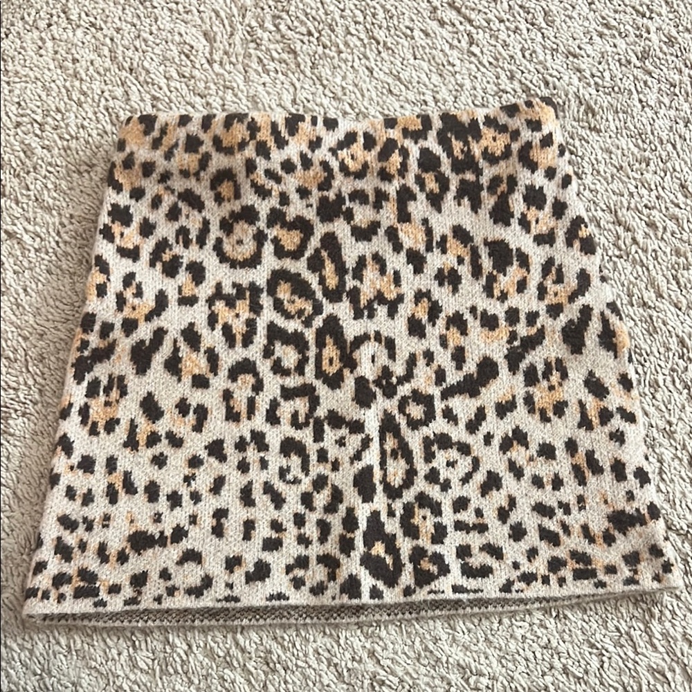 Meshki - Marissa Knit Mini Skirt - Leopard Print